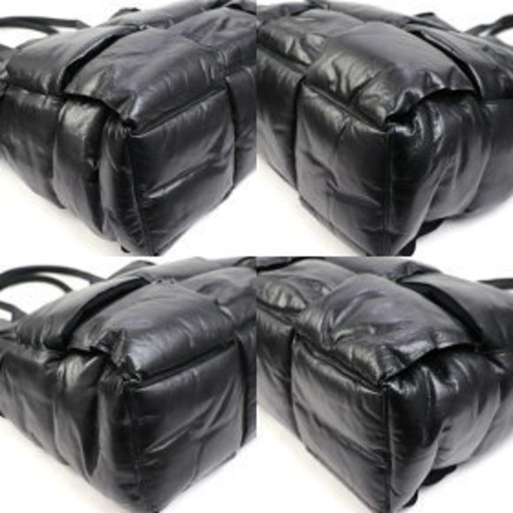 Bottega Veneta Intrecciato Squash Tote Black Handbag Maxi Cassette - Picture 6 of 13